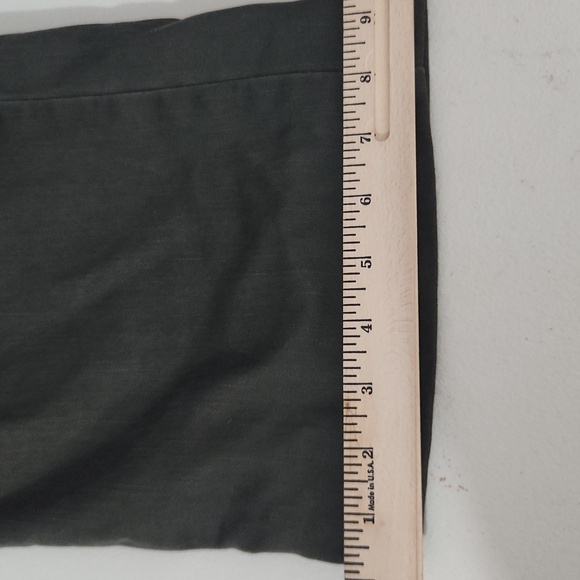 Lee Jeans Womens 18 Olive Green Straight Cropped Leg Pants - Picture 12 of 12